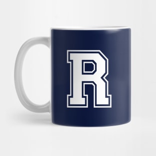 Initial Letter R - Varsity Style Design Mug